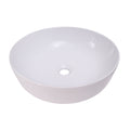 Barclay Shasta 16" — Lavabo de Sobreponer Redondo de Cerámica · 4-432WH — imagen 1