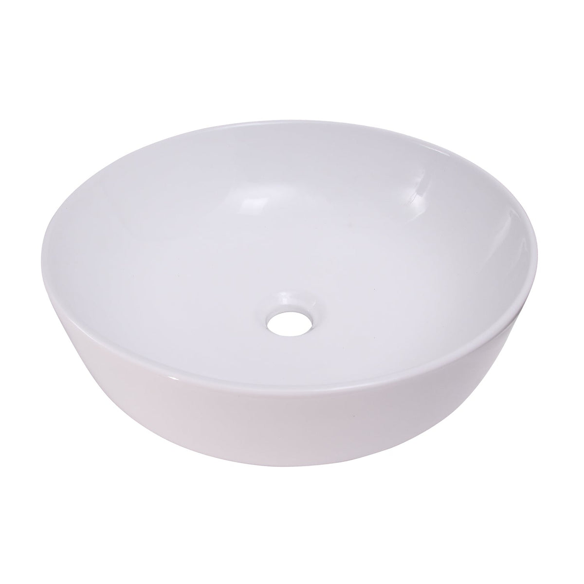 Barclay Shasta 16" — Lavabo de Sobreponer Redondo de Cerámica · 4-432WH — imagen 1
