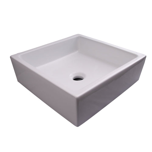 Barclay Merom — Lavabo de Sobreponer Cuadrado de Cerámica — imagen 2