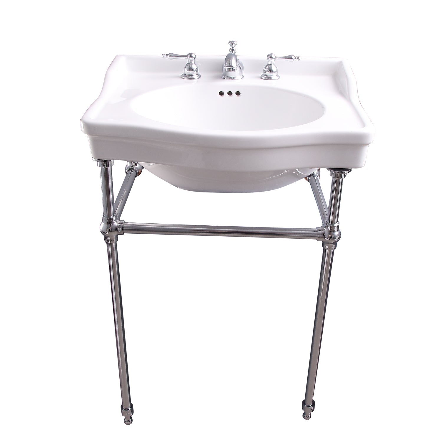 Barclay Cali — lavabo tipo consola — Fresado 8" (widespread) / Cromo Pulido