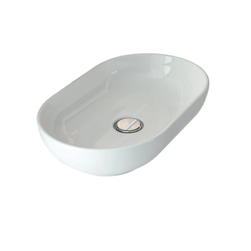 Barclay Feeling Slim — Lavabo de Sobreponer Oval de Cerámica — imagen 1