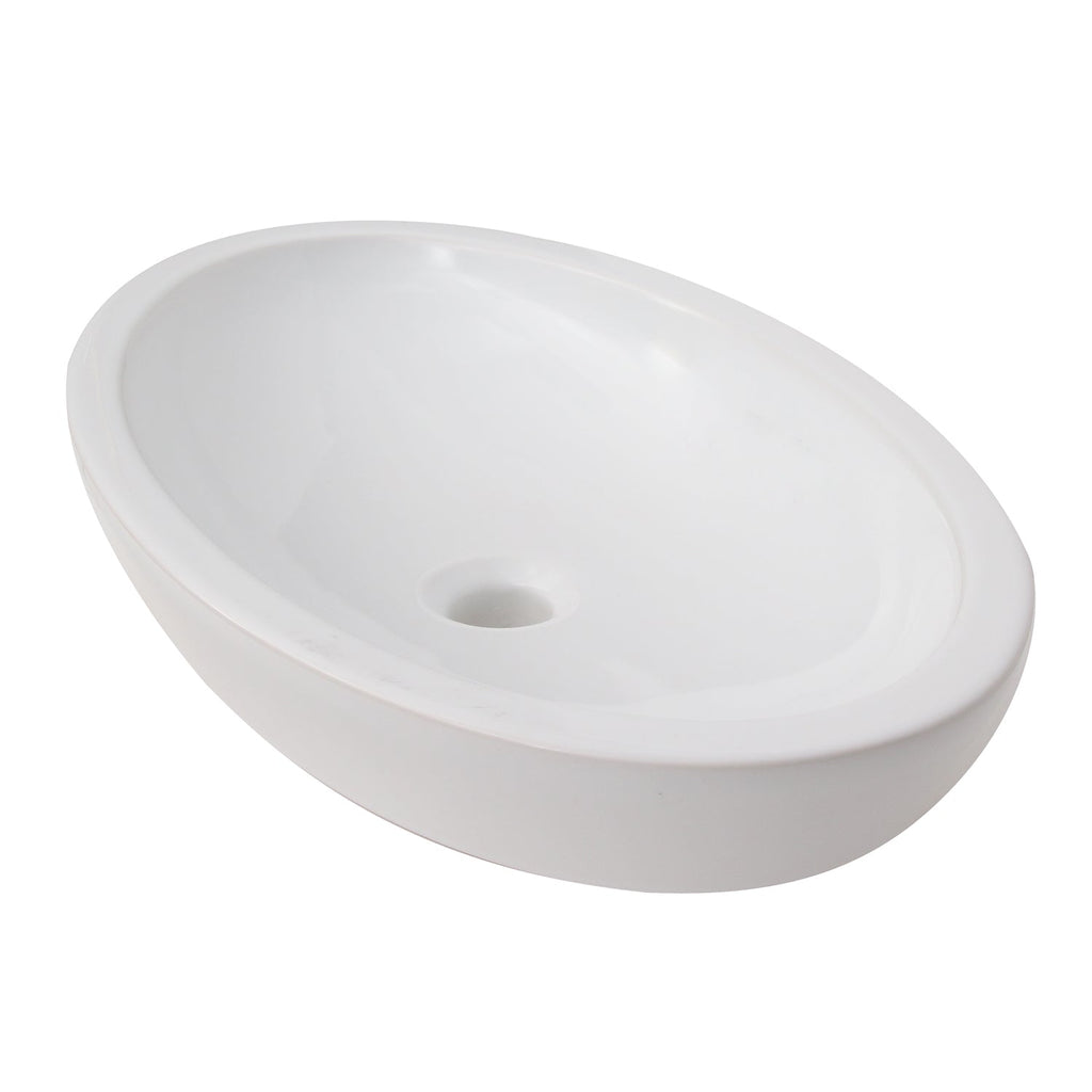 Barclay Resort 23" — Lavabo de Sobreponer Oval de Cerámica — imagen 2