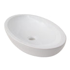 Barclay Resort 23" — Lavabo de Sobreponer Oval de Cerámica — imagen 2