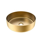 Barclay Kana 15" Steel — Lavabo de Sobreponer Redondo de Acero Inoxidable — imagen 5