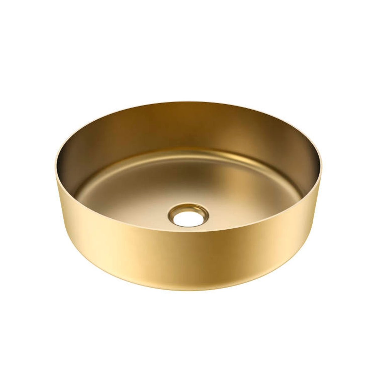 Barclay Kana 15" Steel — Lavabo de Sobreponer Redondo de Acero Inoxidable — imagen 5
