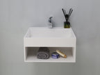 Barclay Simon — Lavabo de Pared Cuadrado de Resina de Piedra — imagen 2
