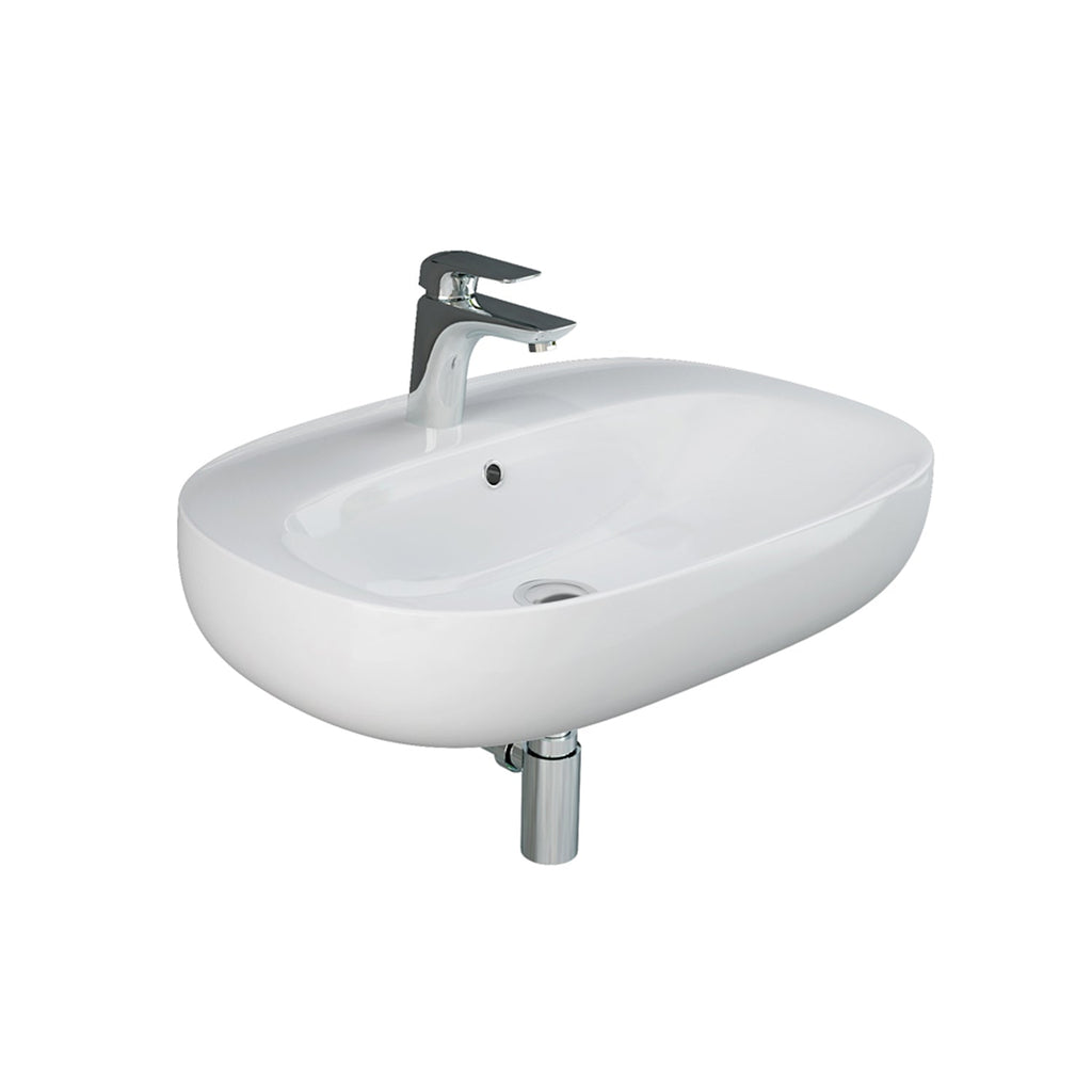 Barclay RAK Illusion 650 — Lavabo de Pared Oval de Cerámica — imagen 2