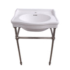 Barclay Ensal — lavabo tipo consola — Monomando (1 orificio) / Níquel Pulido