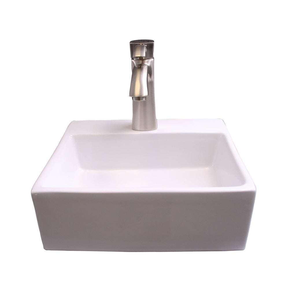 Barclay Morris — Lavabo de Pared Rectangular de Cerámica — imagen 1