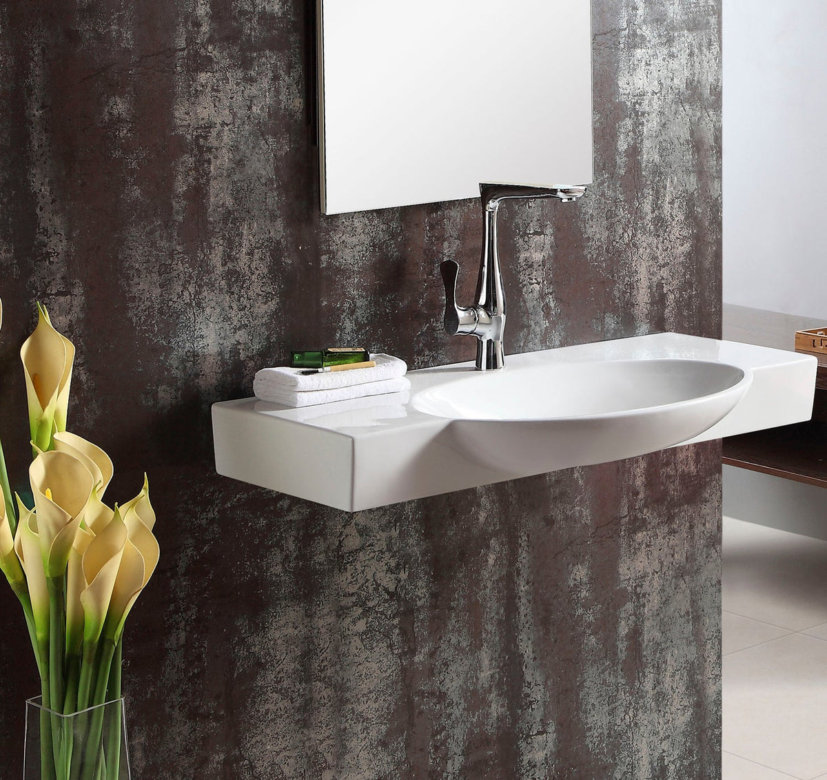 Barclay Waveland — Lavabo de Pared de Cerámica — imagen 3