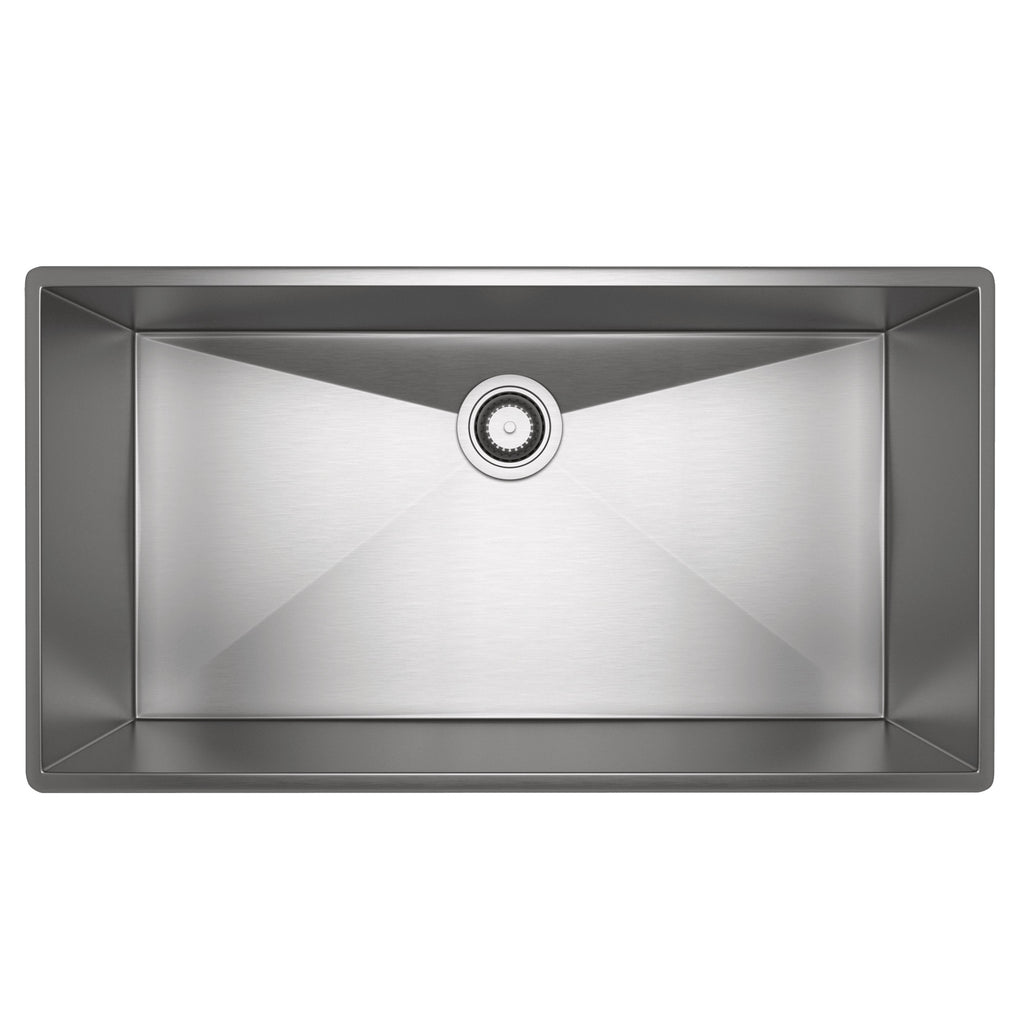 Rohl Forze Tarja Sencilla de Acero Inoxidable 33" - Acero Inoxidable Cepillado