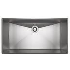 Rohl Forze Tarja Sencilla de Acero Inoxidable 33" - Acero Inoxidable Cepillado