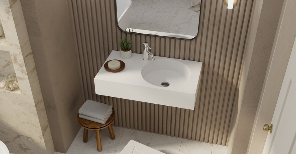 Badeloft Lavabo de Pared Oasis WT-02-E