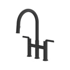 Rohl Authentica Mezcladora de Cocina Tipo Puente Extraíble Surtidor en C - Negro