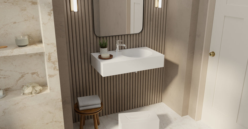 Badeloft Lavabo de Pared Oasis WT-02-E