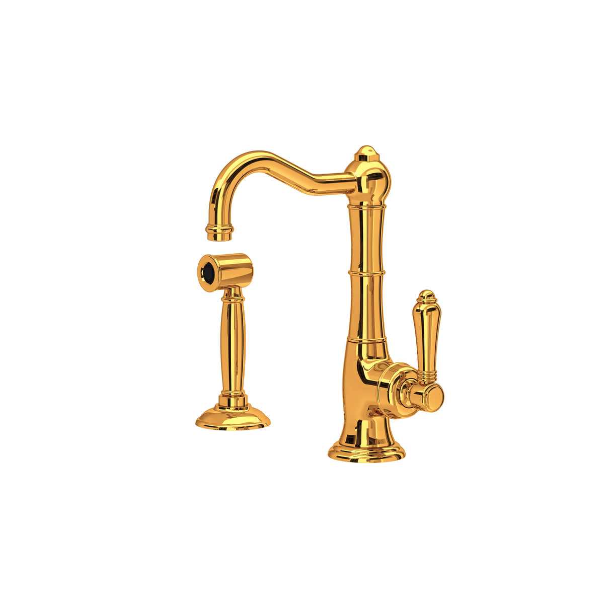 Rohl Cinquanta Mezcladora de Cocina con Aspersor Lateral Acqui - Latón Italiano