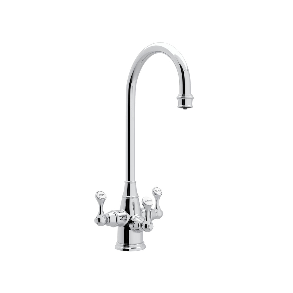 Rohl Georgian Era Mezcladora Filtradora de Bar y Preparación de Tres Manijas - Cromo Pulido