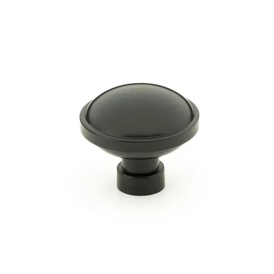 Emtek Perilla de Vestidor Brandt Industrial Moderna, 1-3/4" — Negro Mate