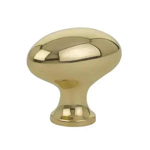 Emtek Perilla de Vestidor Huevo, 1-3/4" — Latón Pulido