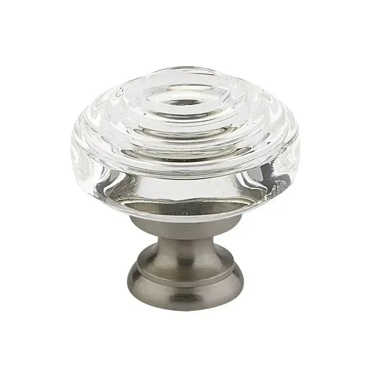 Emtek Perilla Deco de Vidrio — Peltre