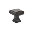 Emtek Perilla Geometric Cuadrada — Bronce Aceitado