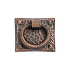 Emtek Jaladera de Anillo Martillada — Bronce Aceitado