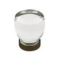 Emtek Perilla Juneau de Vidrio, 1-1/8" — Bronce Aceitado
