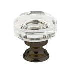 Emtek Perilla Lowell de Vidrio, 1-3/8" — Bronce Aceitado