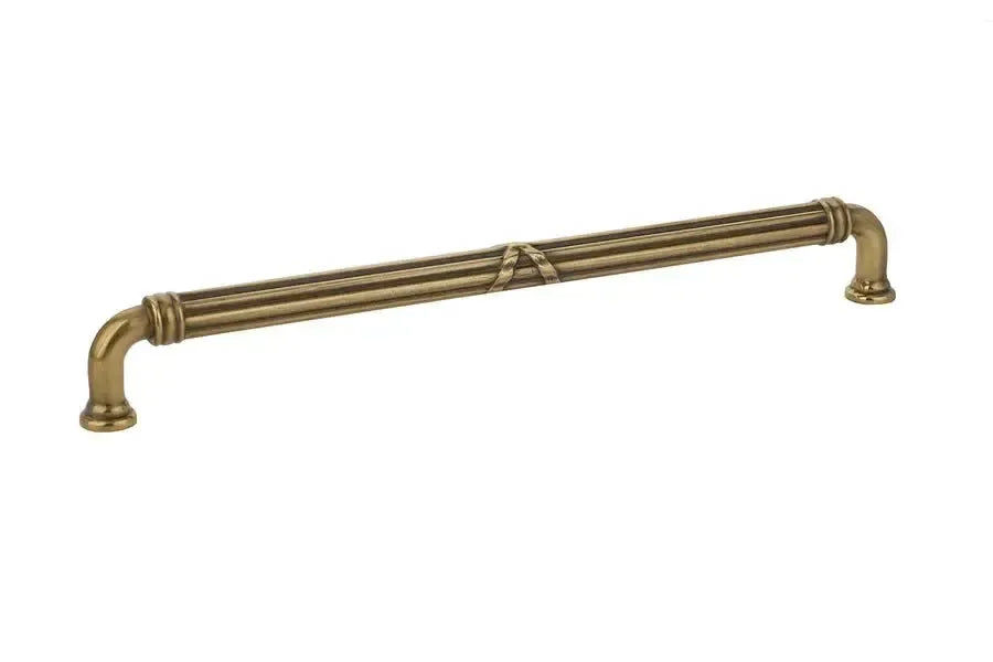 Emtek Jaladera Ribbon Reed Estate — Latón Francés Antiguo