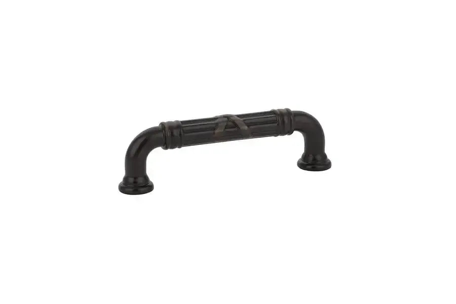 Emtek Jaladera Ribbon Reed Estate — Bronce Aceitado