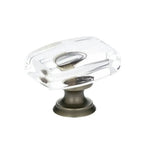 Emtek Perilla Windsor de Vidrio, 1-1/4" — Peltre
