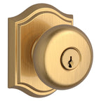 Baldwin Hardware Reserve Perilla con Llave Round — Latón satinado Lifetime — Traditional Arch