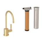 Rohl Holborn Kit de Mezcladora Filtradora de Cocina - Oro Inglés Satinado