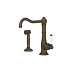 Rohl Cinquanta Mezcladora de Bar y Preparación con Aspersor Lateral Acqui - Latón Toscano
