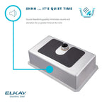 Elkay Tarja Crosstown® Calibre 18 Acero Inoxidable 31-1/2" x 18-1/2" x 9" 60/40 de Dos Tazones Bajo Cubierta (Kit con Llave Rejilla de Fondo y Drenaje) — ambiente de cocina
