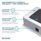 Elkay Tarja Lustertone® Classic Acero Inoxidable 16-1/2" x 20-1/2" x 4-3/8" de Un Tazón ADA Bajo Cubierta — ambiente de cocina