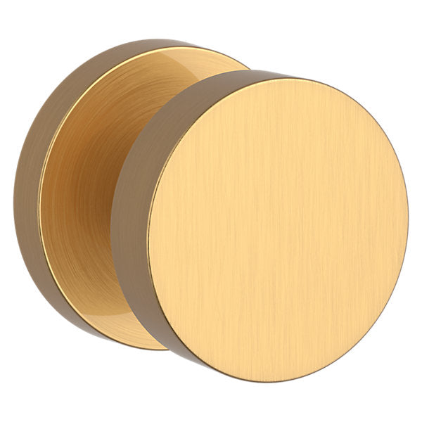 Baldwin Hardware Reserve Perilla Contemporary — Latón satinado Lifetime — Contemporary Round — Dummy completo