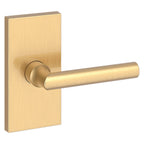 Baldwin Hardware Reserve Manija Tube — Latón satinado Lifetime — Contemporary 5 — Dummy completo