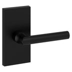 Baldwin Hardware Reserve Manija Tube — Negro satinado — Contemporary 5 — Dummy completo