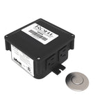 Rohl Caja de Control para Triturador con Botón Neumático - Transicional - Níquel Satinado