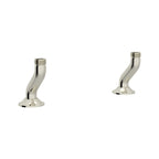 Rohl Georgian Era Uniones de Cubierta para Mezcladora Tipo Puente - Níquel Pulido