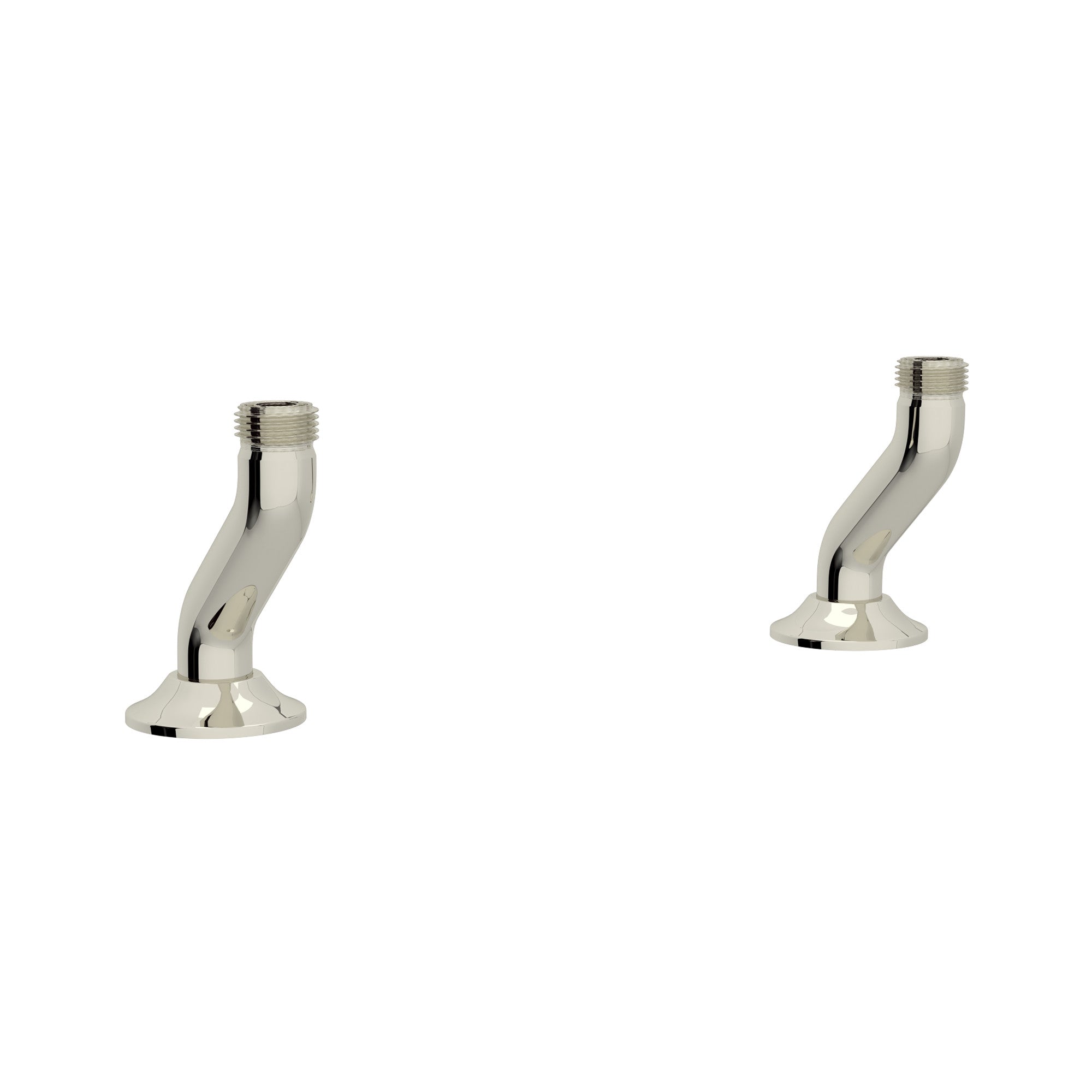 Rohl Georgian Era Uniones de Cubierta para Mezcladora Tipo Puente - Níquel Pulido