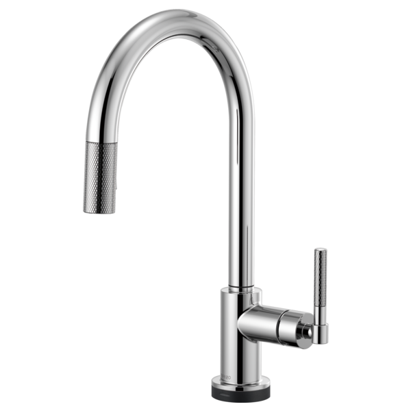 Grifo de cocina extraíble SmartTouch® con tubo arqueado y manija moleteada - LITZE®