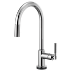 Grifo de cocina extraíble SmartTouch® con tubo arqueado y manija moleteada - LITZE®