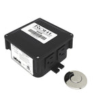 Rohl Caja de Control para Triturador con Botón Neumático - Transicional - Níquel Pulido