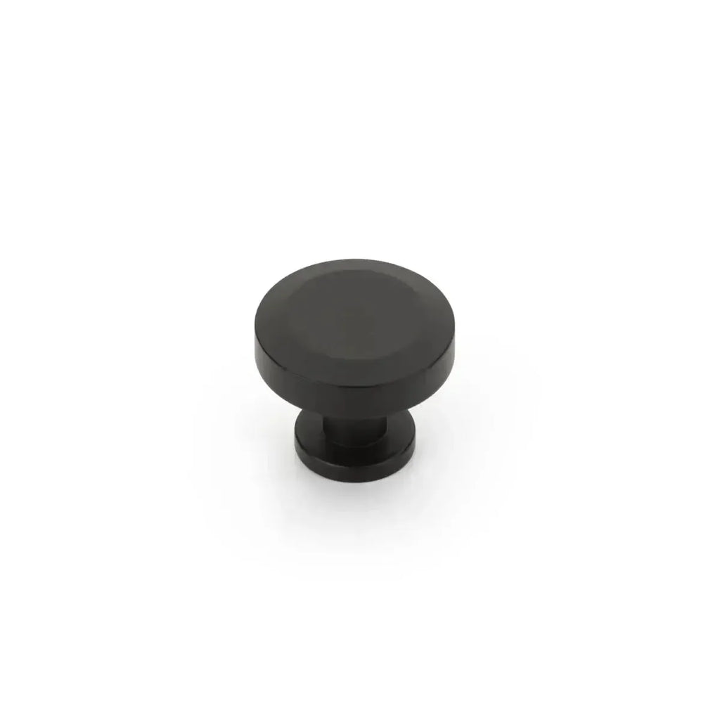 Schaub Perilla Heathrow Redonda, 1-1/4" — Negro Mate