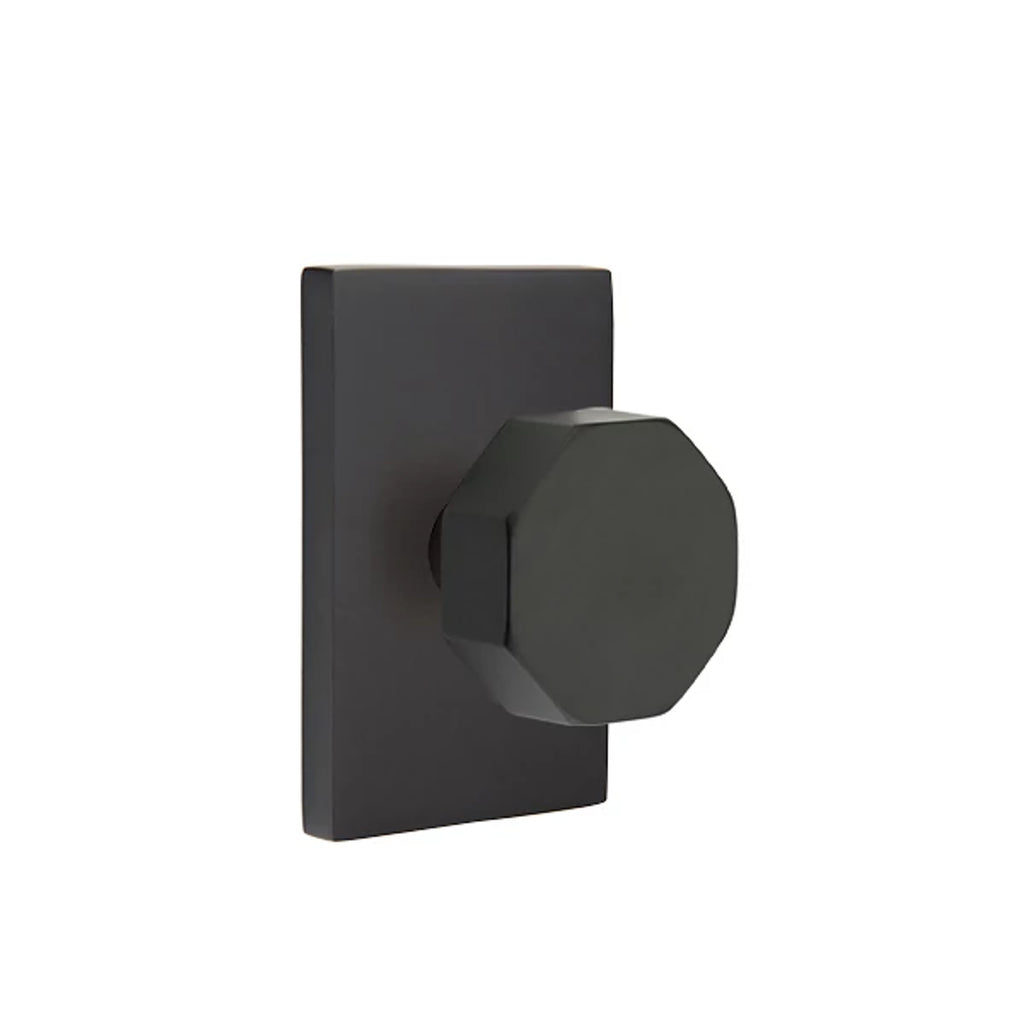 Negro Mate · Modern Rectangular Rosette