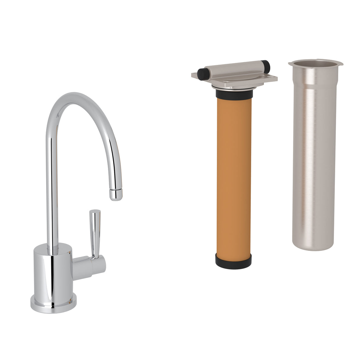 Rohl Holborn Kit de Mezcladora Filtradora de Cocina - Cromo Pulido
