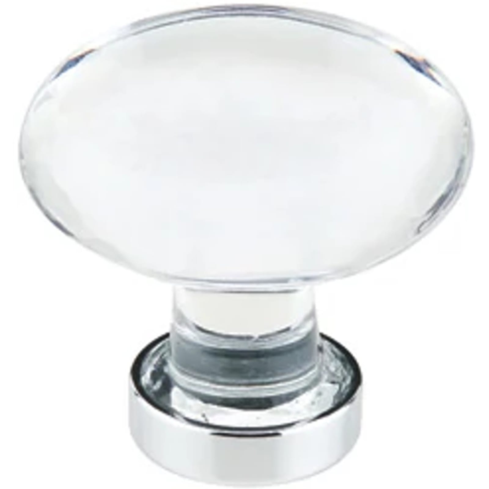 Emtek Perilla de Vestidor Hampton de Vidrio, 1-3/4" — Bronce Aceitado