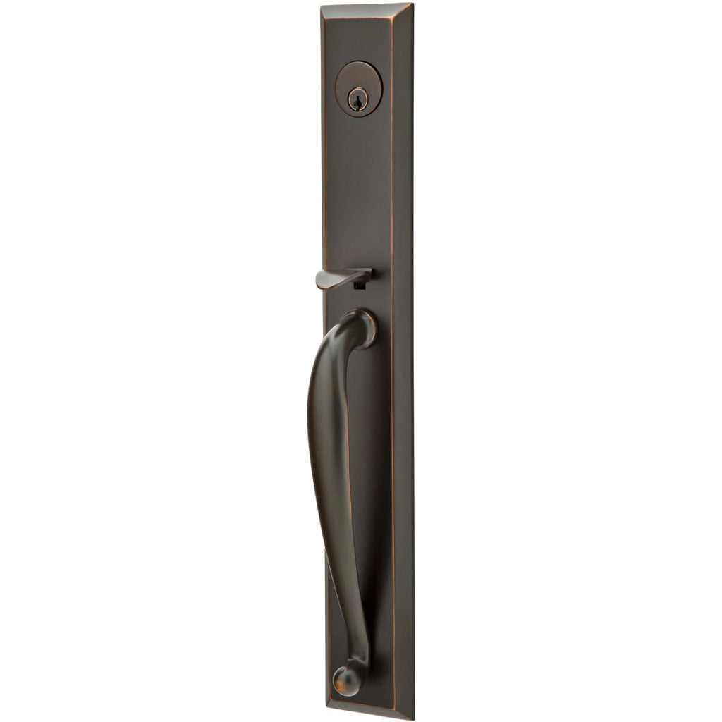 Emtek Juego de Entrada — Jefferson — Bronce Aceitado